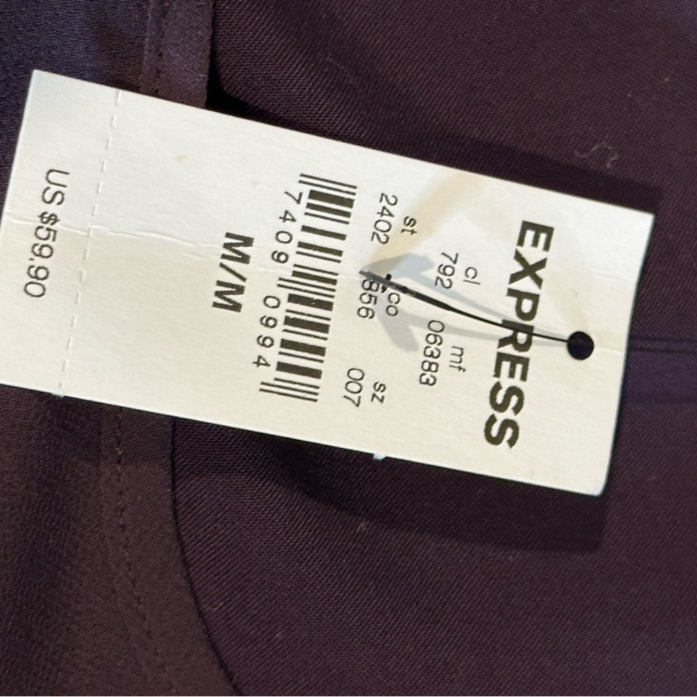 Express Lavender Sheer Midi Dress - Picture 6 of 7